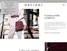 Tablet Screenshot of orciani.com